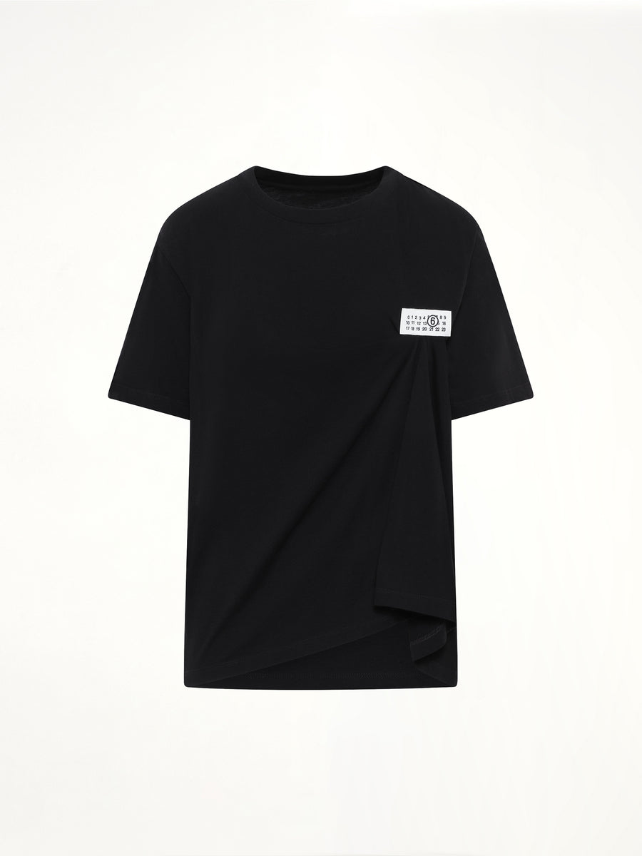 Short-Sleeved Top in Black