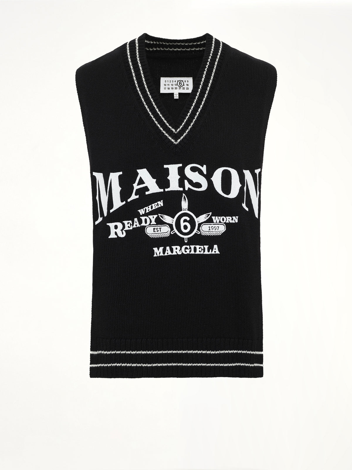 Varsity Stole in Black