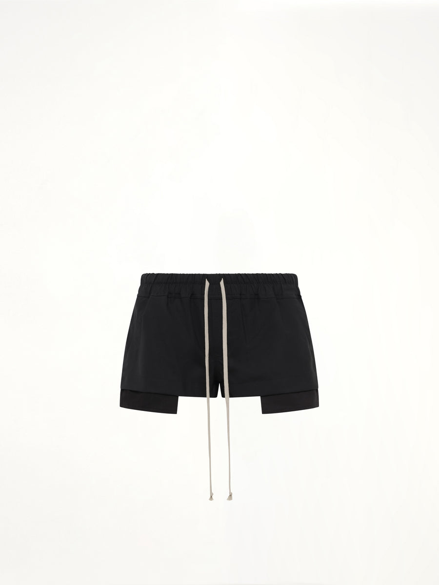 Woven Wool FOG Boxers in Black