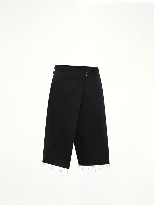 Wrap Shorts in Black