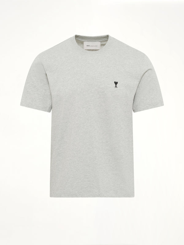 Contrasted Ami De Coeur T-Shirt in Grey