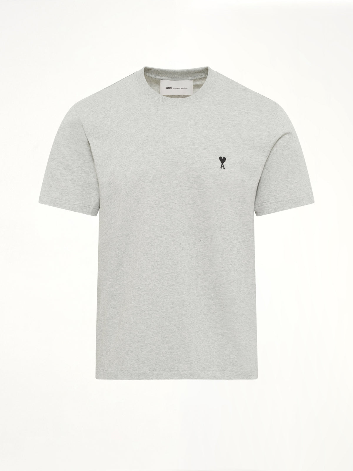 Contrasted Ami De Coeur T-Shirt in Grey