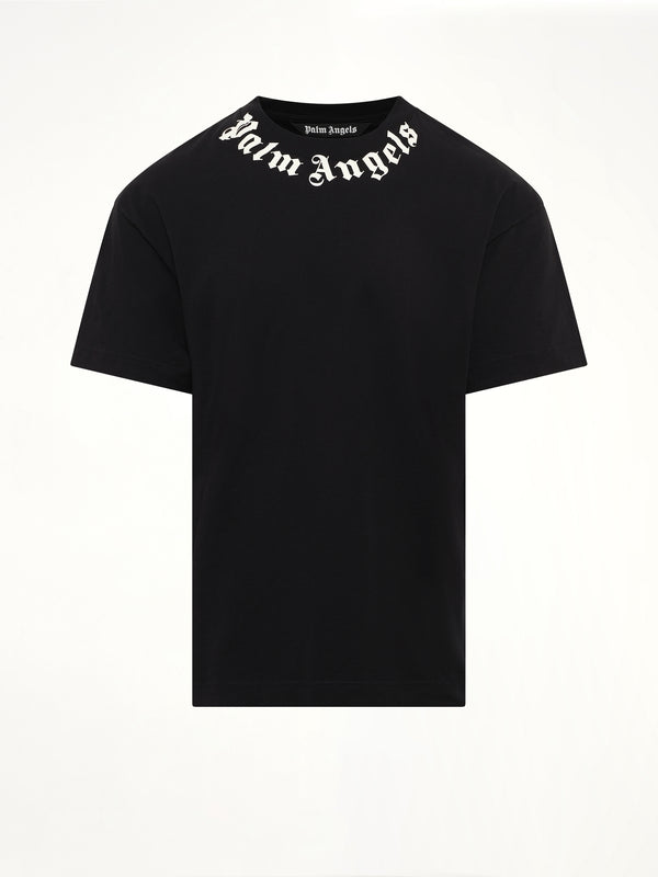 Neck Logo Regular T-Shirt in Black/Off White