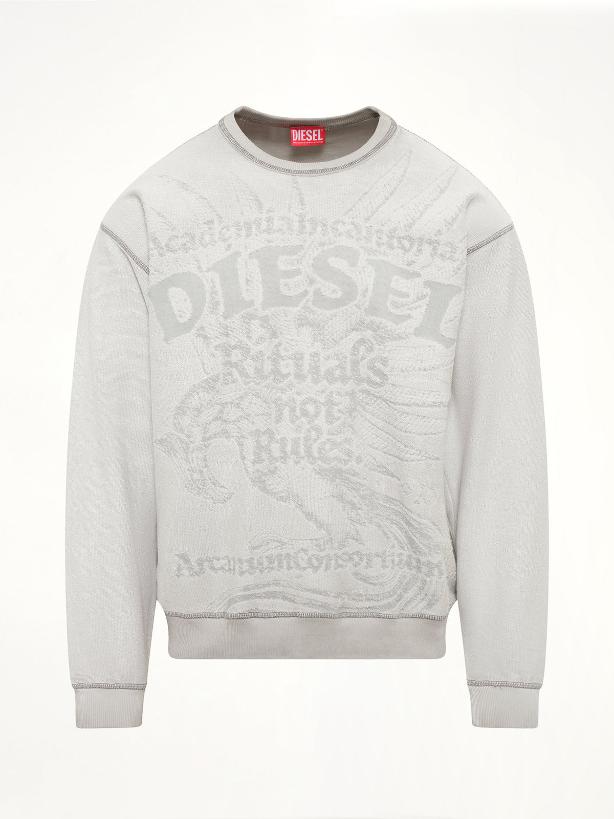 S-ARON-RAW Sweatshirt in White