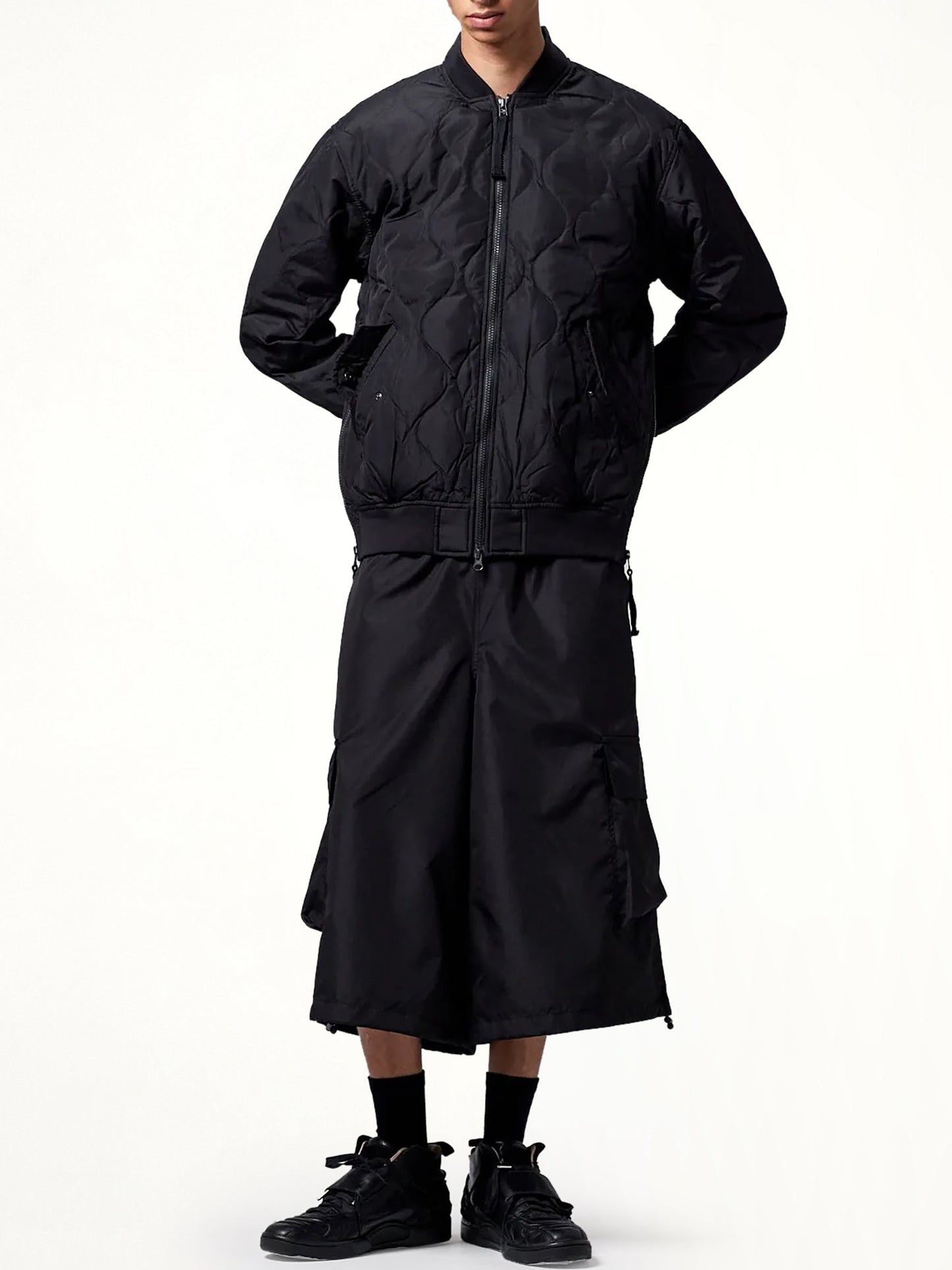 Military MA-1 Type Down Jacket in Black