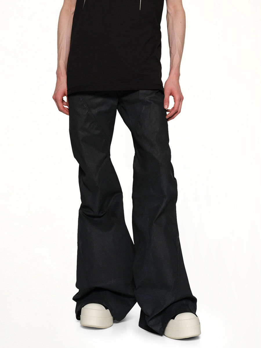 Bias Bootcut in Black Wax