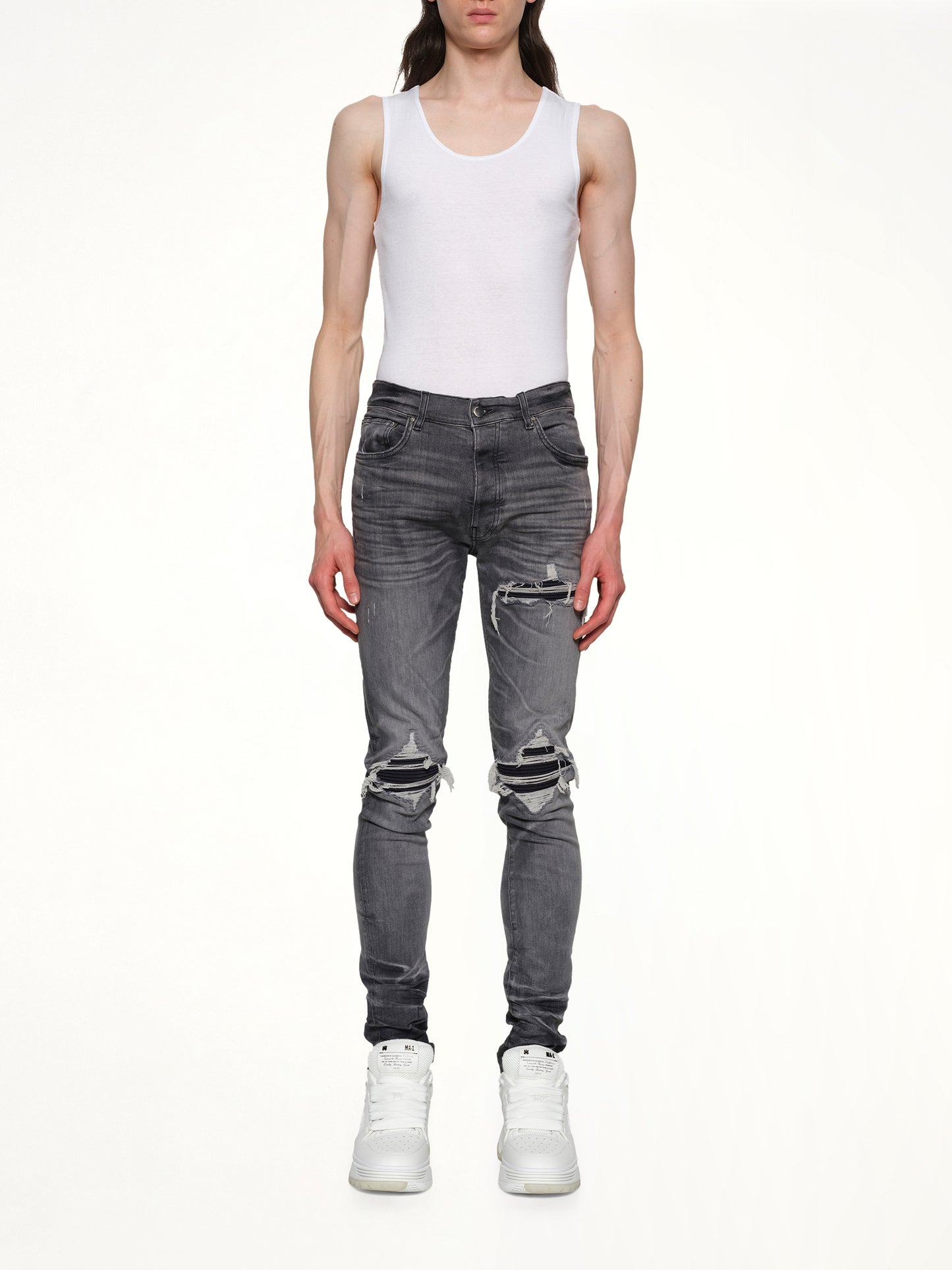 Suede MX1 Jeans in Storm Grey