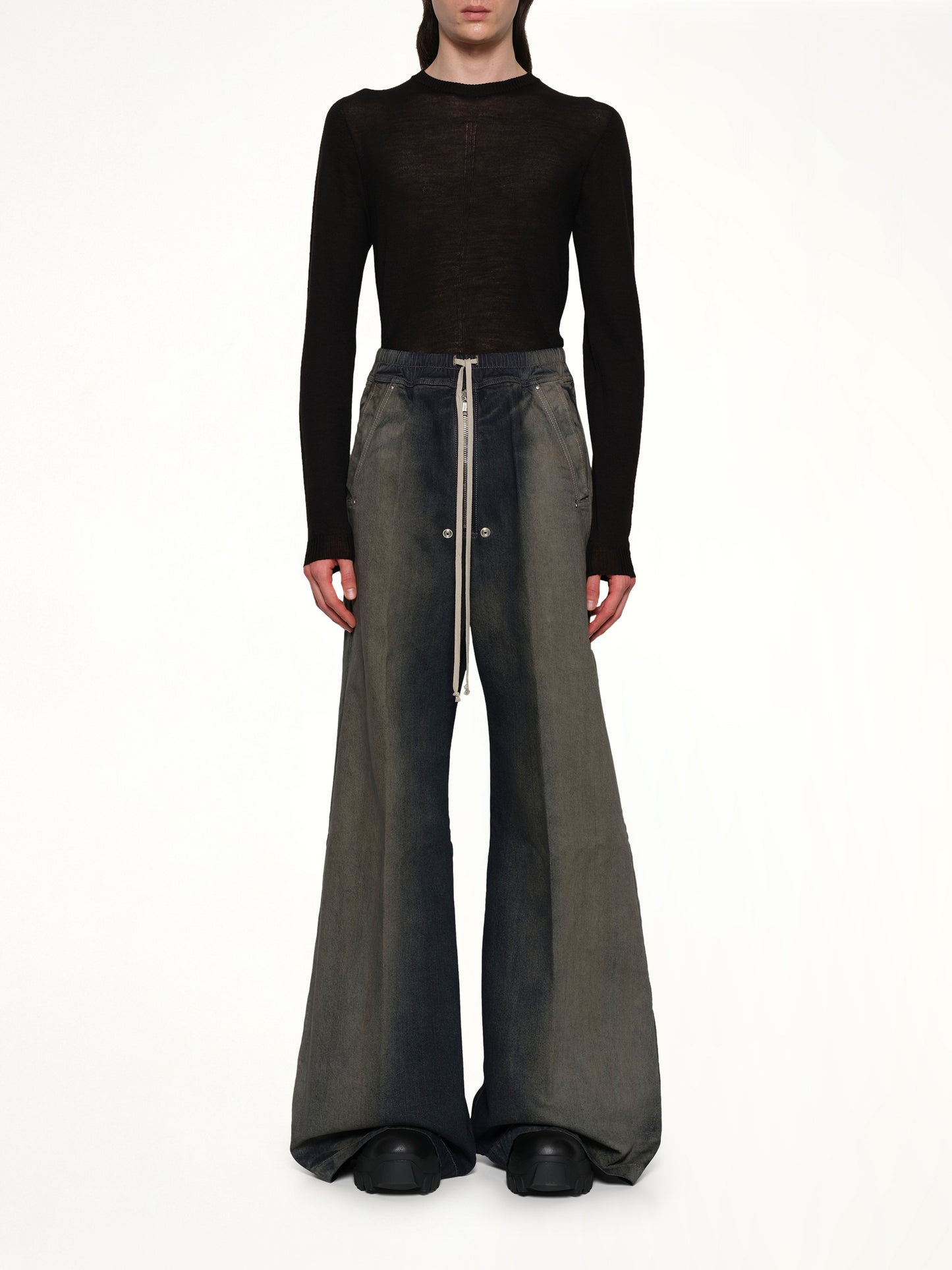 Wide Bela Pants in Darkdust Degrade
