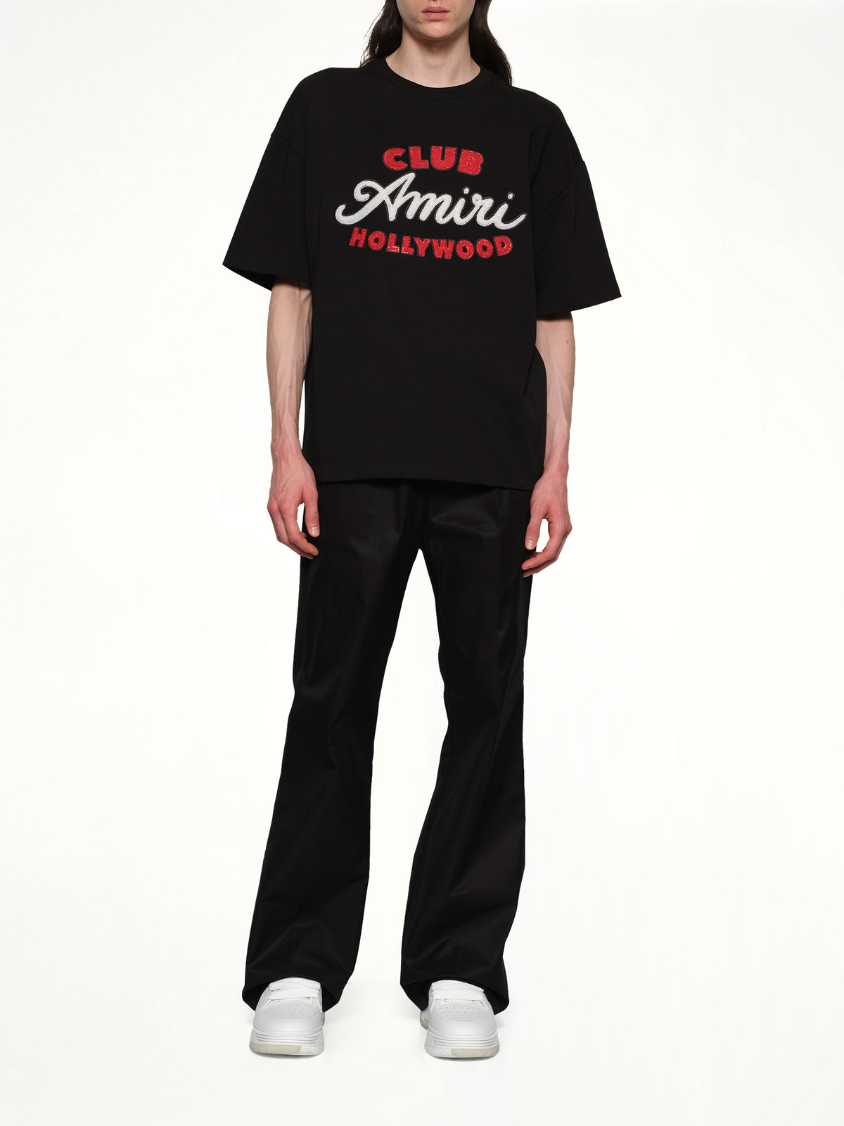 Club Amiri 黑色超大T恤