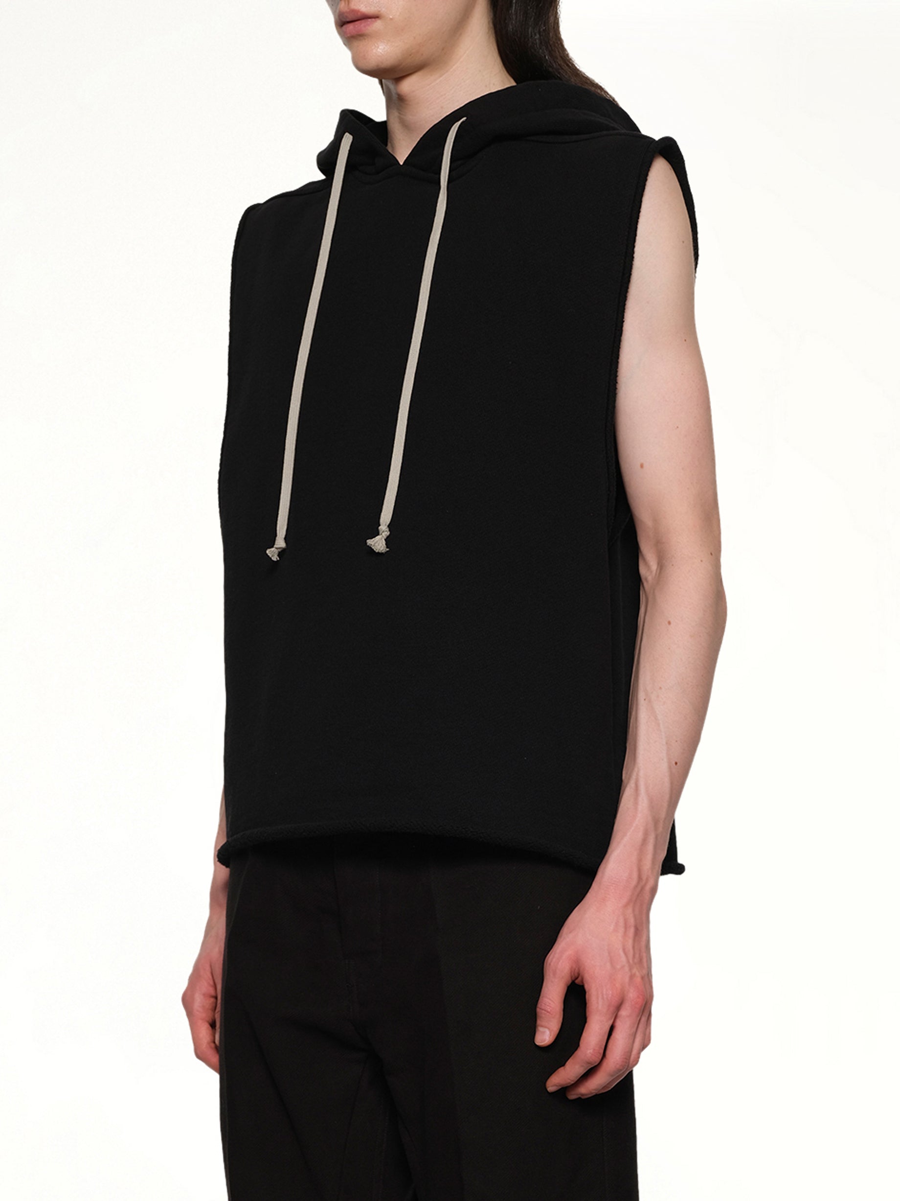 Knit Hooded Tunic in Black