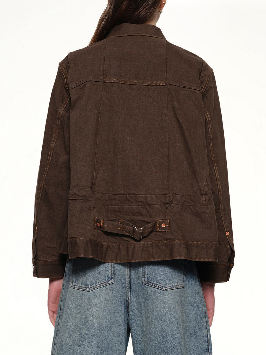 Denim Jacket in Brown