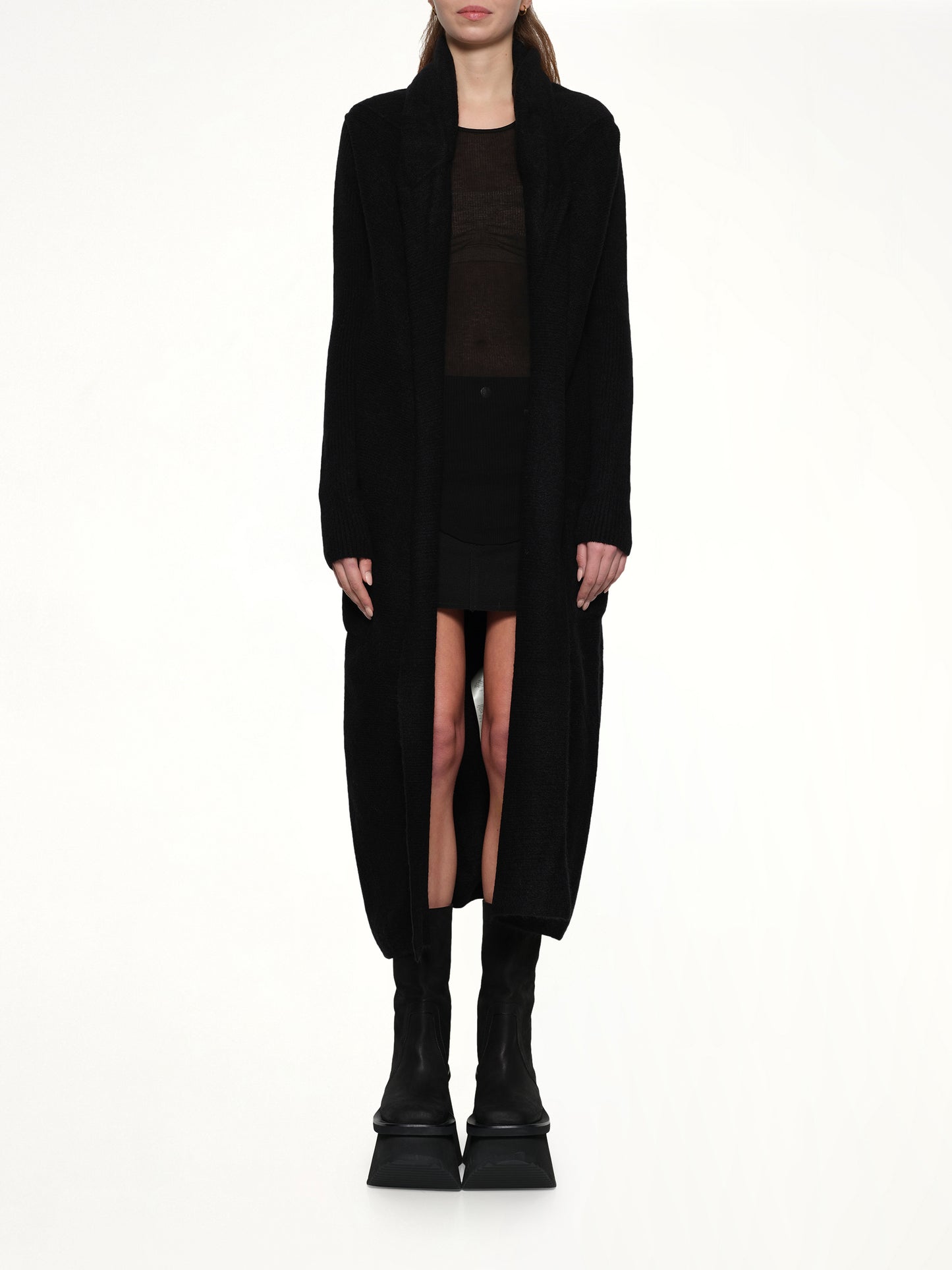 Long Cardigan in Black