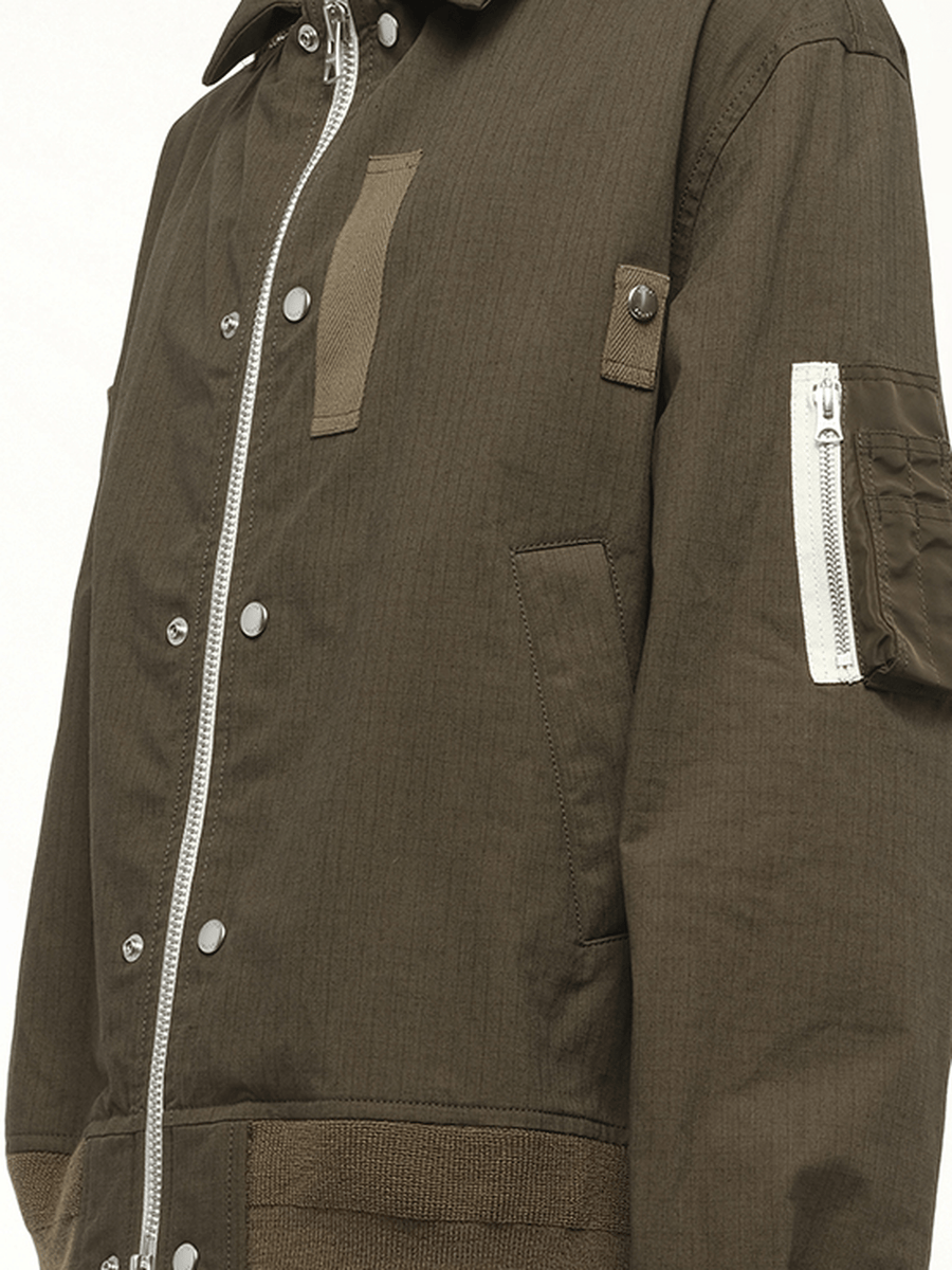 Rip Stop Blouson in Khaki