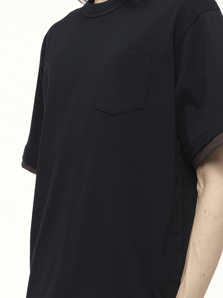 Cotton Jersey T-Shirt in Navy