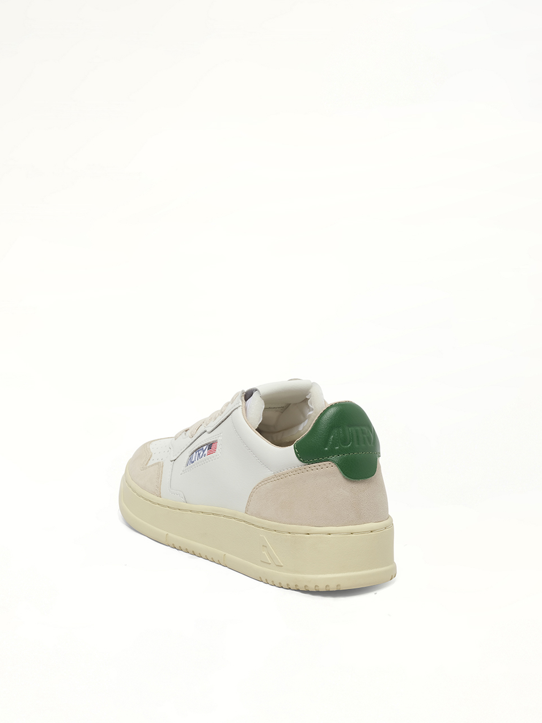 Medalist Low Sneakers in White/Amazon Top View | AUTRY