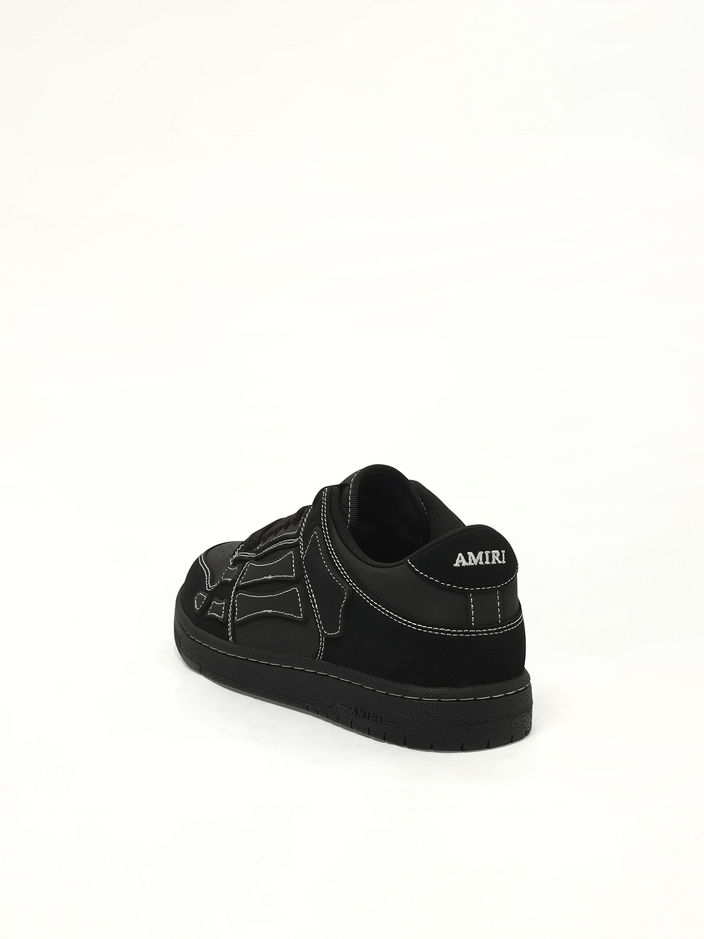 Skeleton Top Low Sneaker in Black