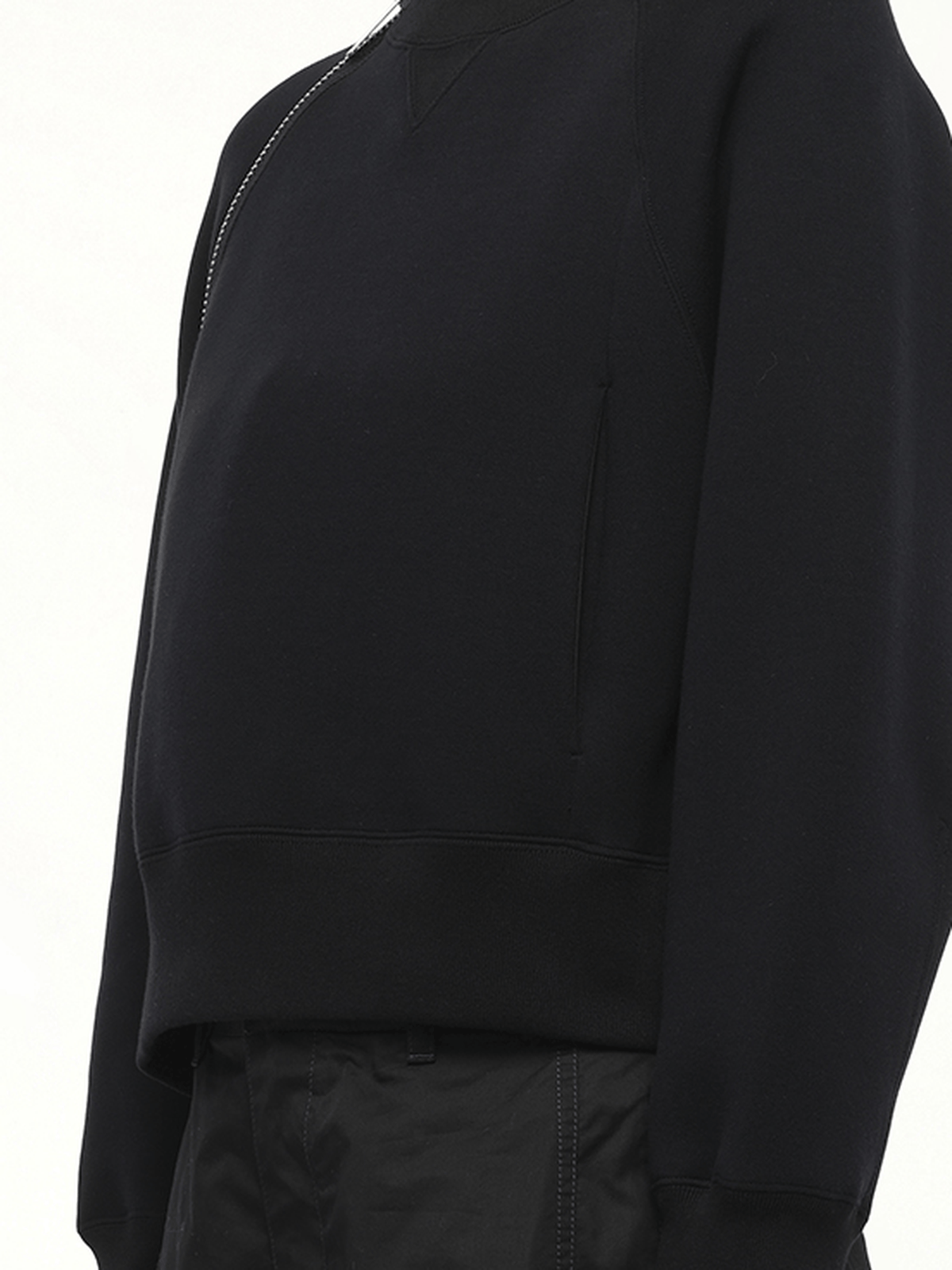 S Sponge Sweat Pullover in Black