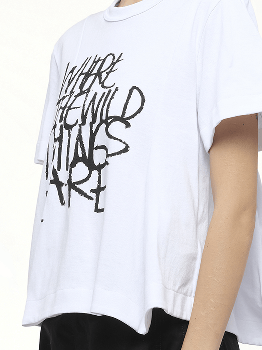 WHERE THE WILD THINGS ARE Cotton Jersey T-Shirt in White