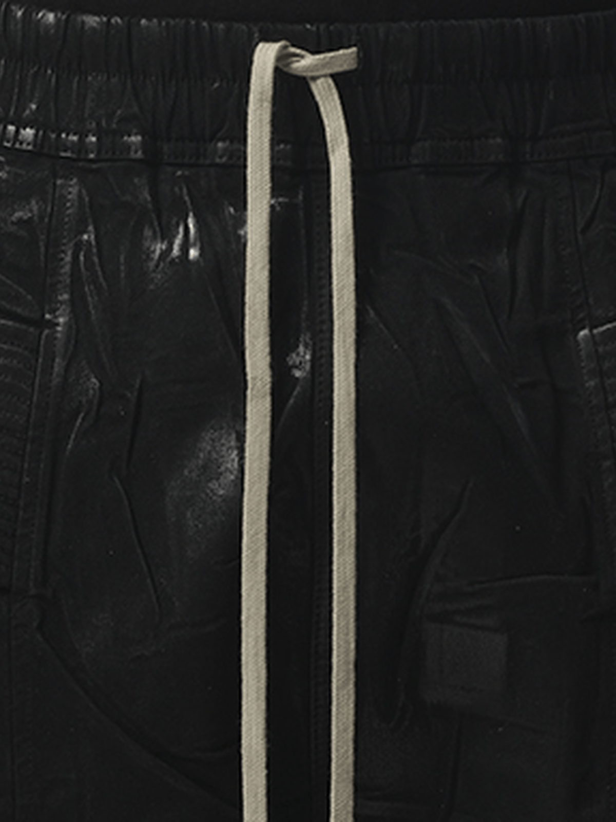 Rick Owens Drkshdw Foil Denim Creatch Cargo Pods in Black