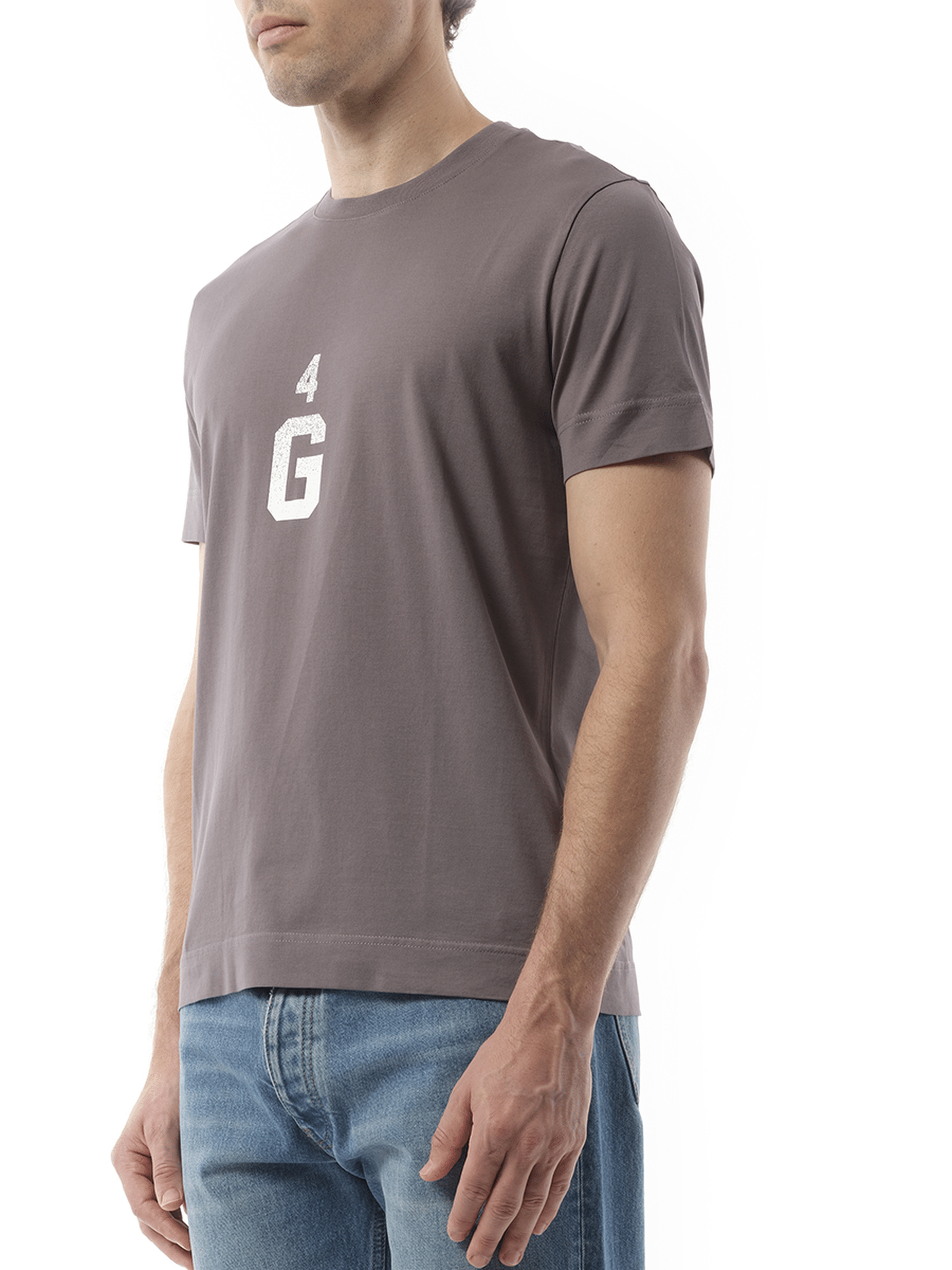 Givenchy Four G Dyed Logo T-Shirt in Quartz Grey