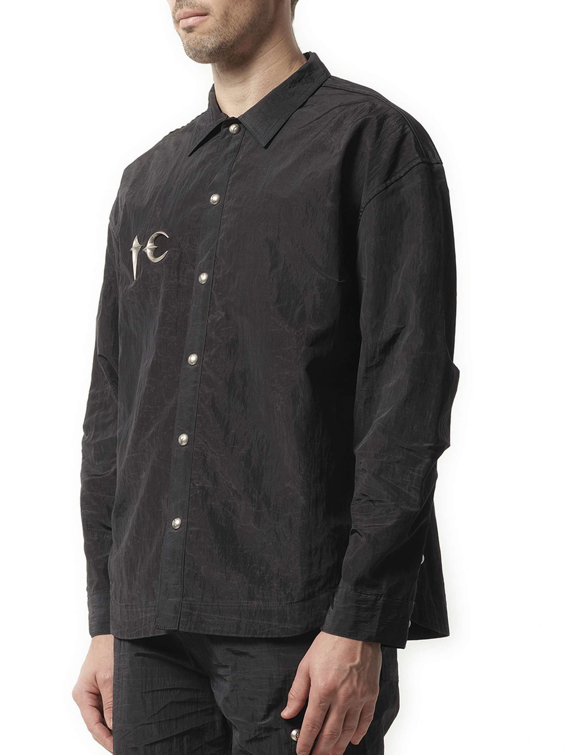 Thug Club Scarred Officer Shirt in Black