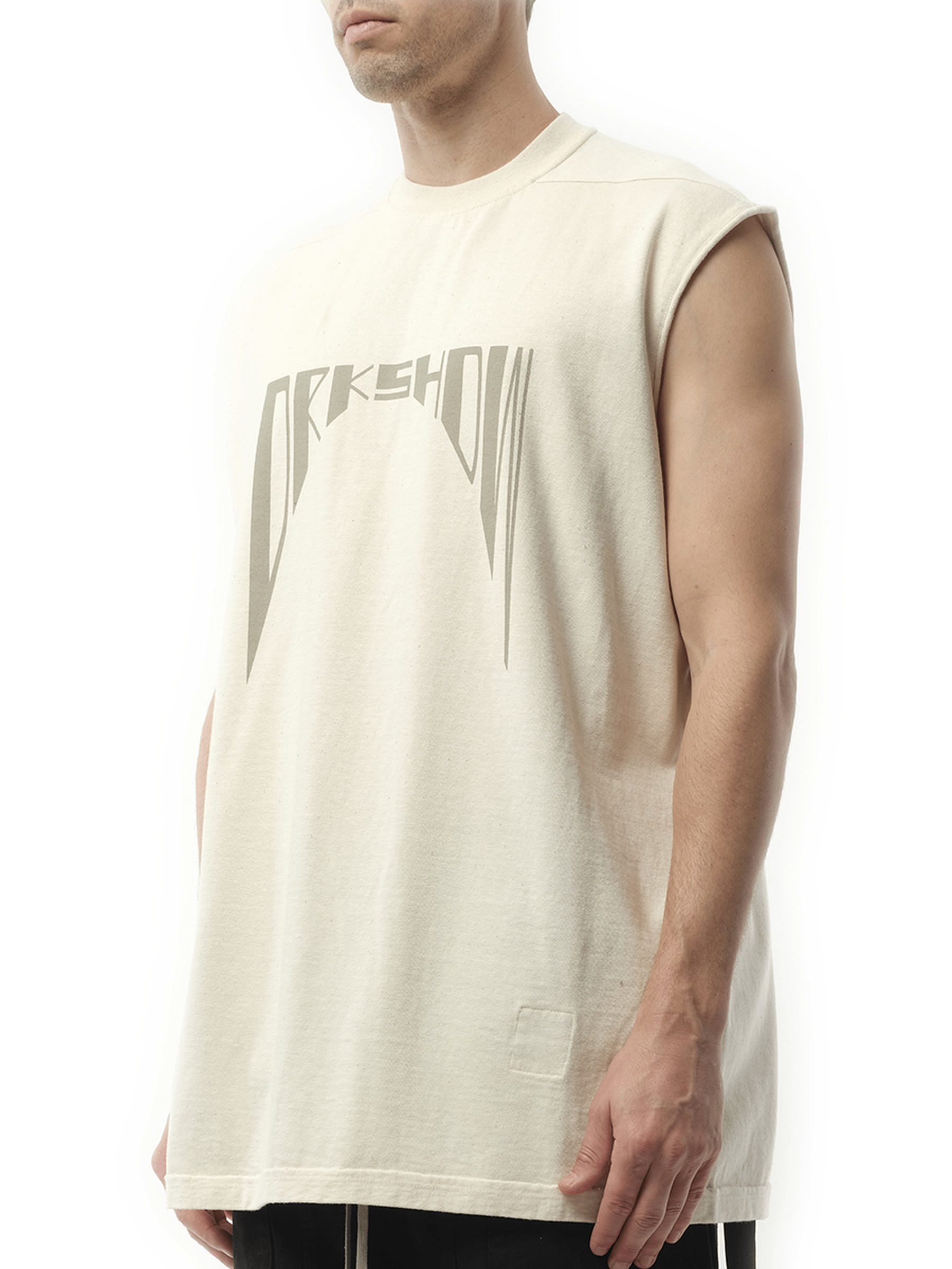Rick Owens Drkshdw DRKSHDW Tarp T in Natural/Pearl