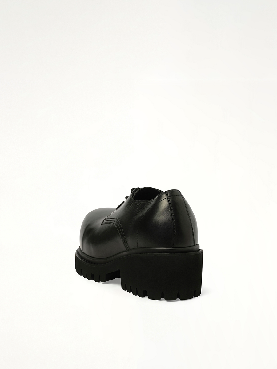 Stomper Derbie BB in Black Back View | BALENCIAGA