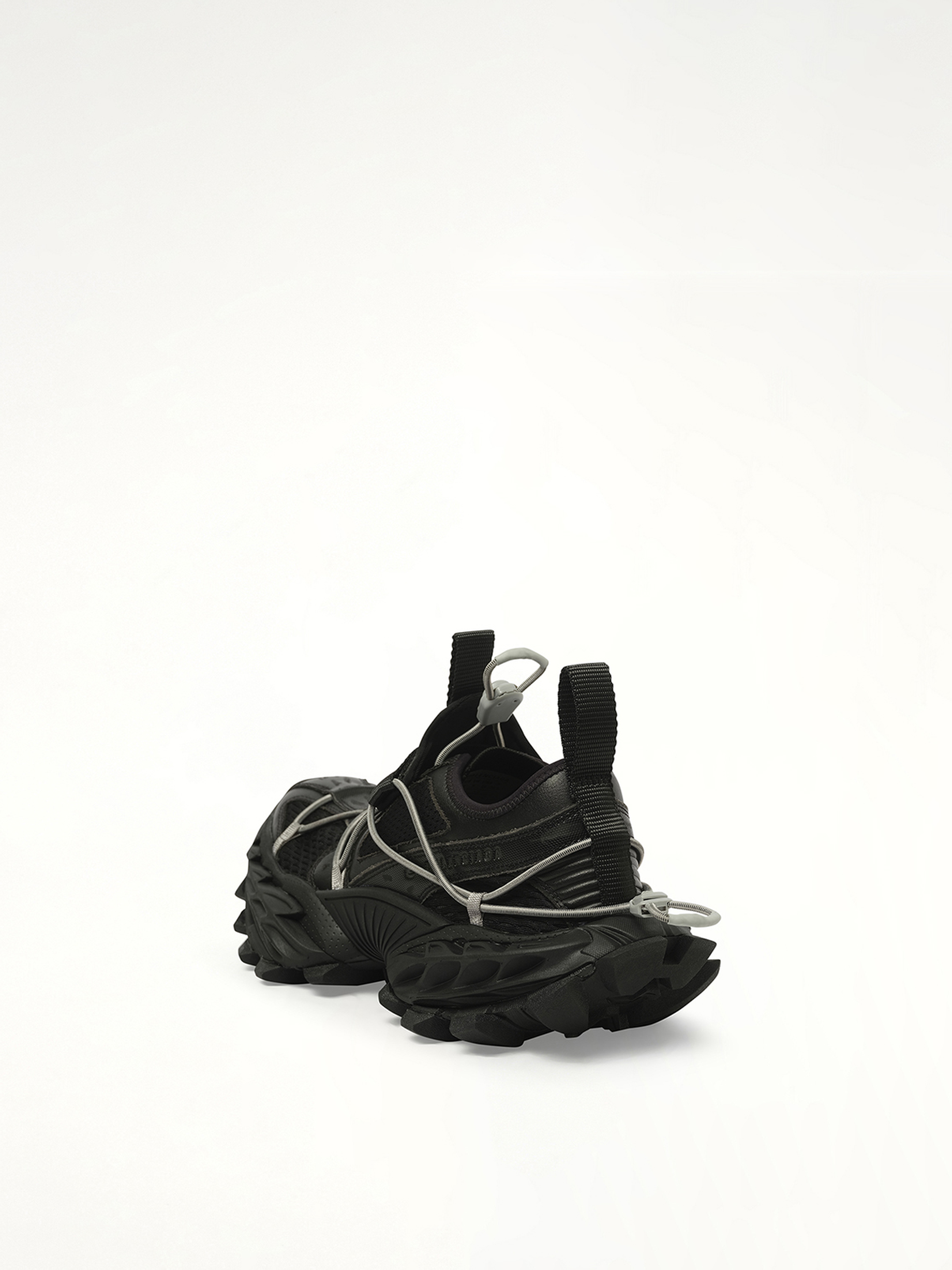 Hike Sneaker in Black Back View | BALENCIAGA