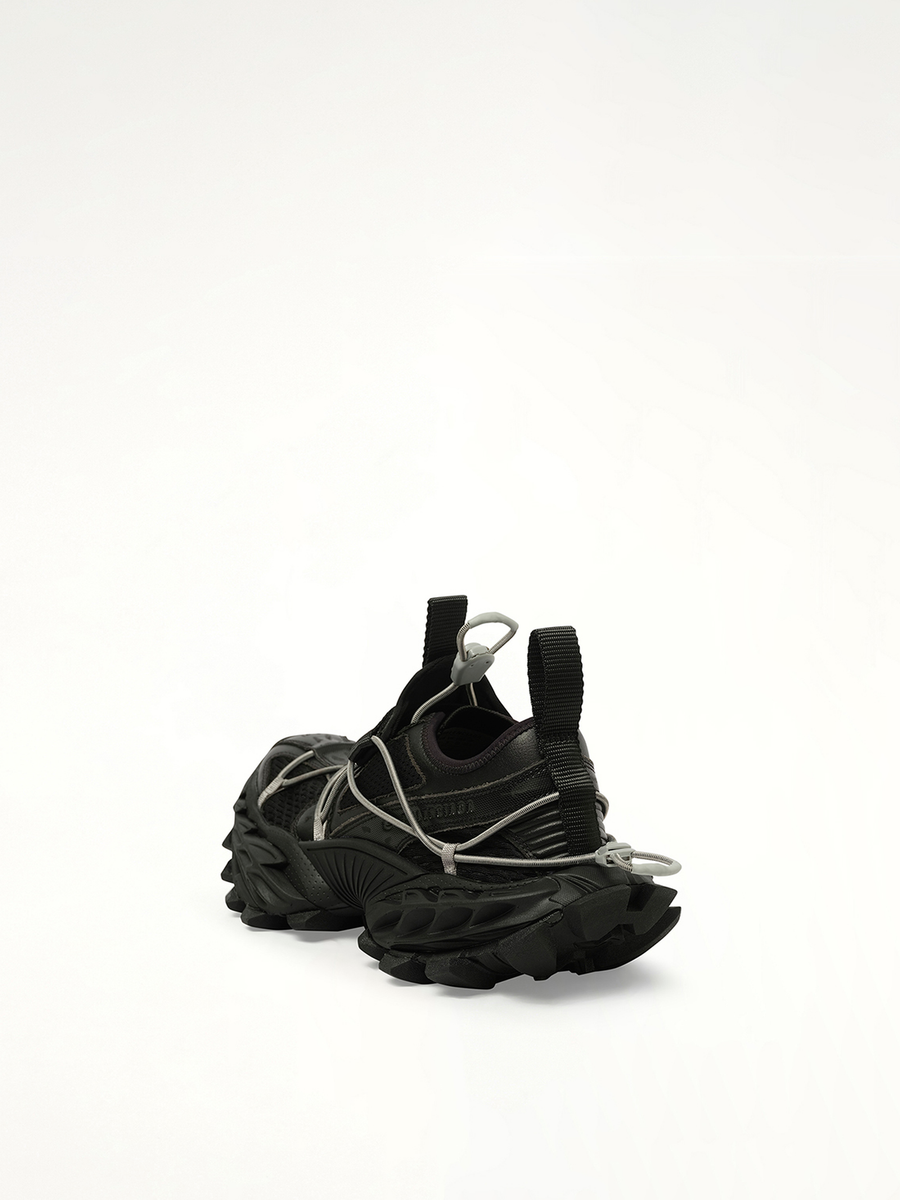 Hike Sneaker in Black Back View | BALENCIAGA