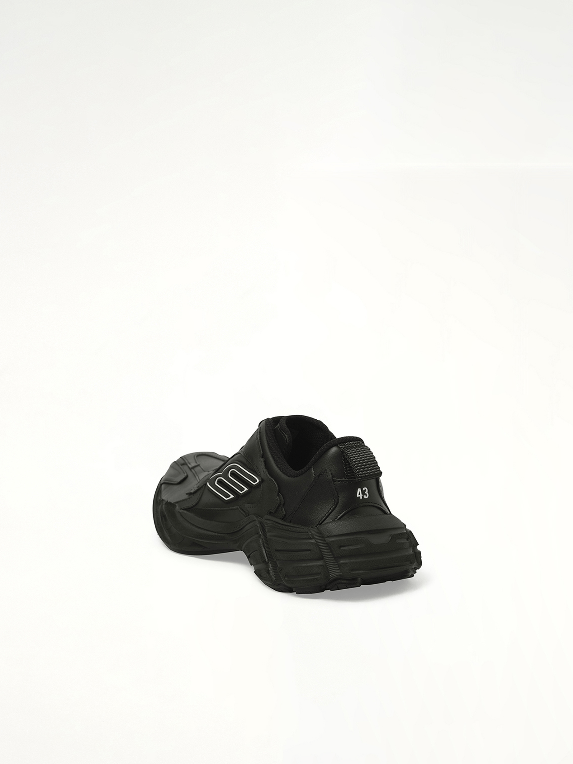 Monday Sneaker in Black Back View | BALENCIAGA