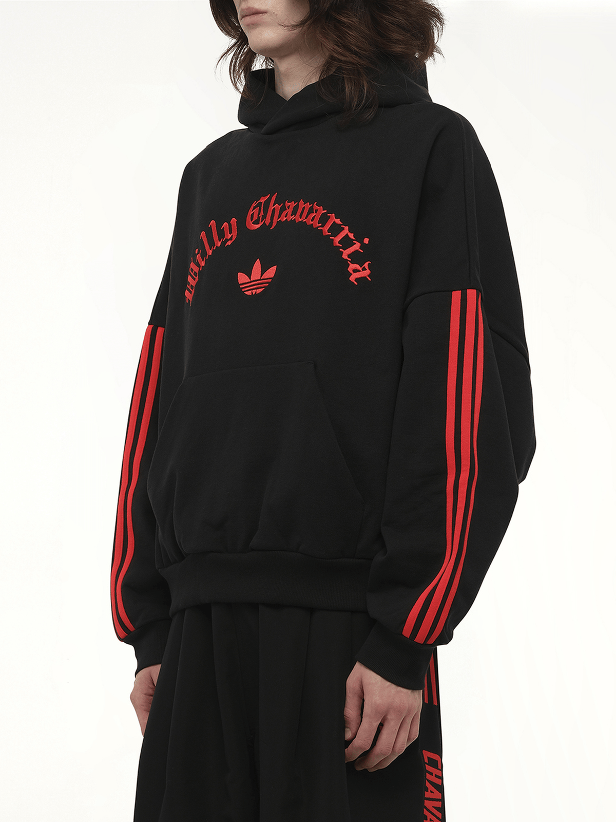 Willy Chavarria Adidas X Chavarria Merch Hoodie in Black