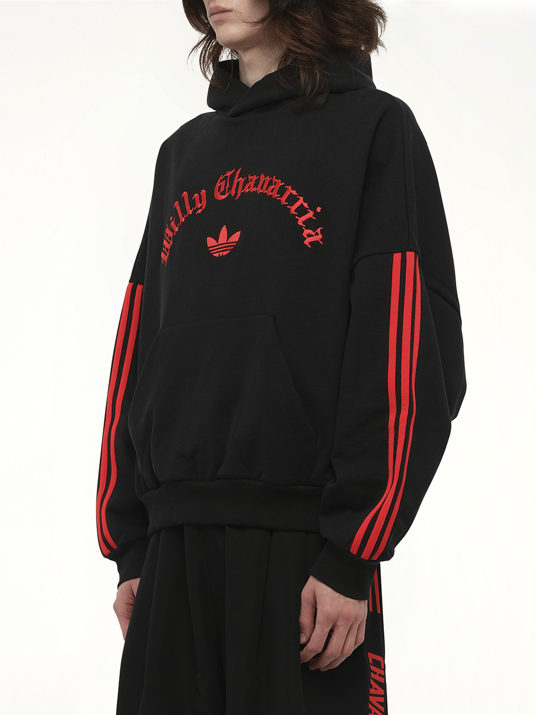 Willy Chavarria Adidas X Chavarria Merch Hoodie in Black