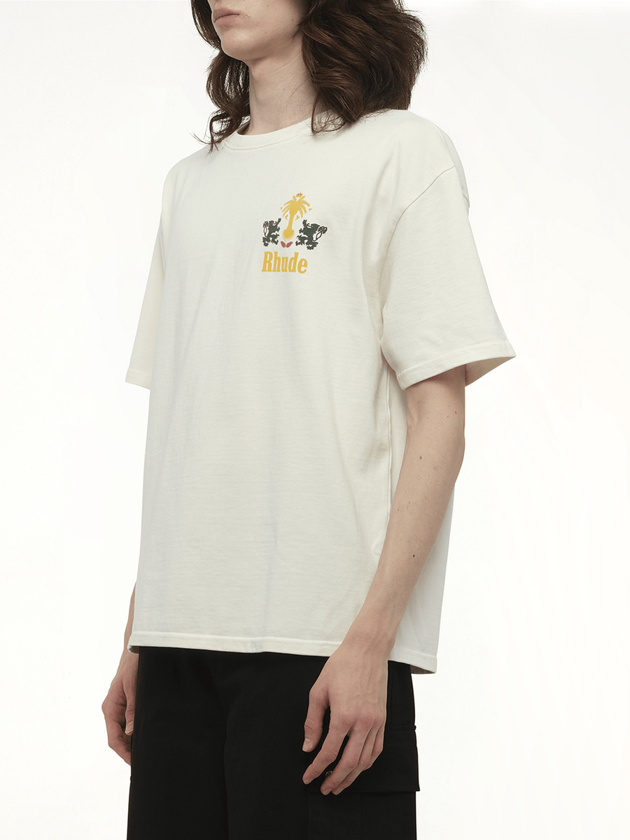 Rhude Rhude Tabaco T-Shirt in Vintage White