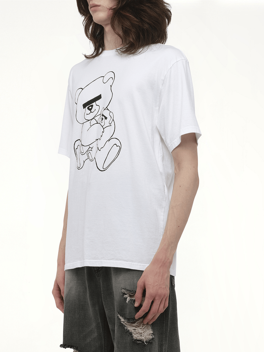 Undercover Teddy Bear Printed T-Shirt in White