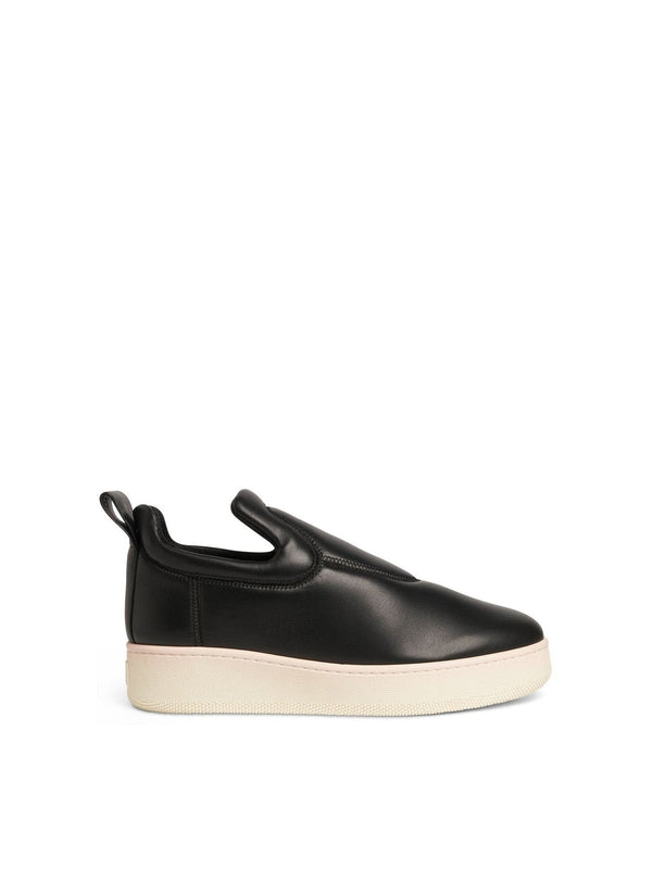 Pull On Sneaker 35 in Black Side View | CELINE
