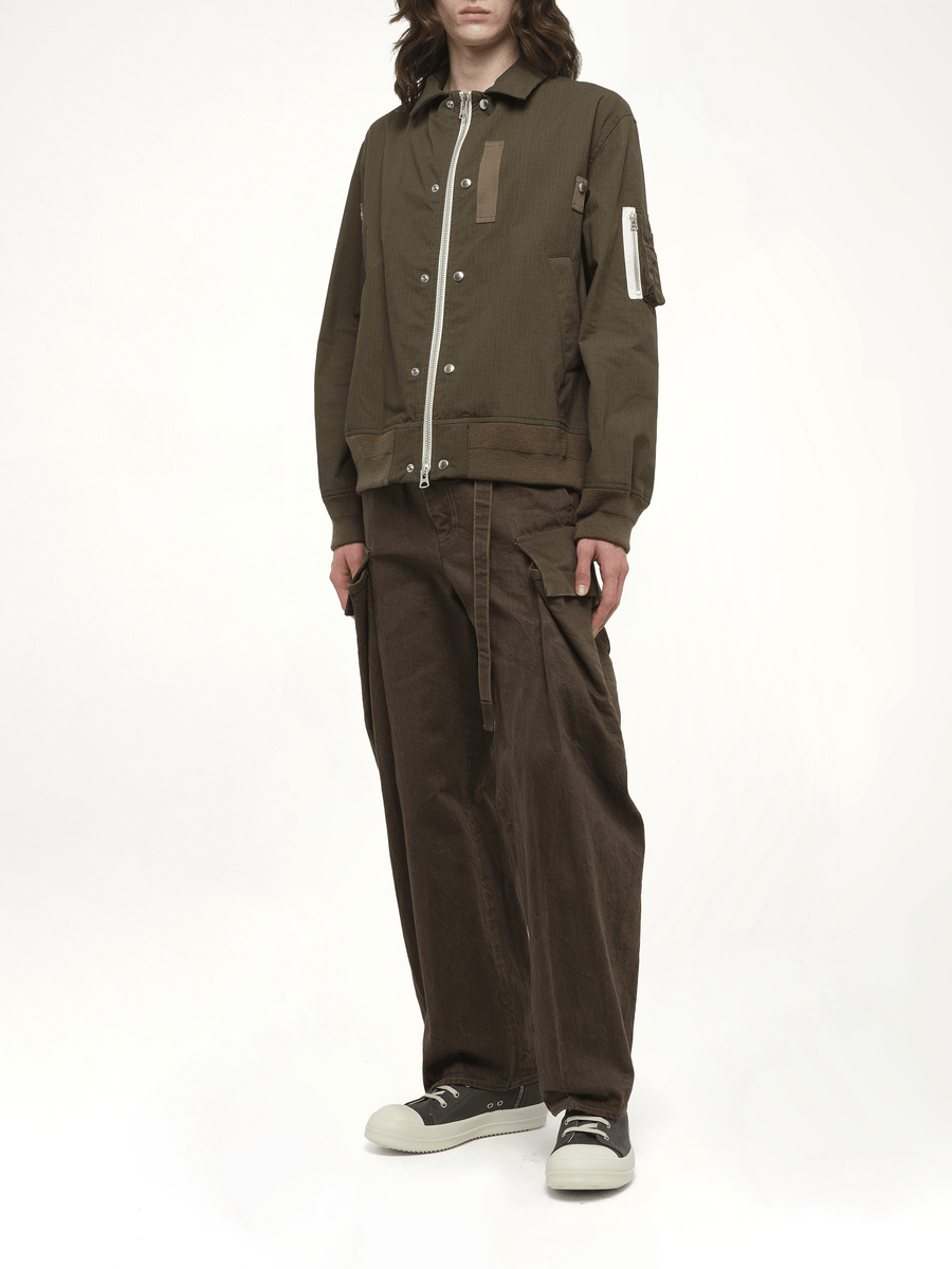 Rip Stop Blouson in Khaki