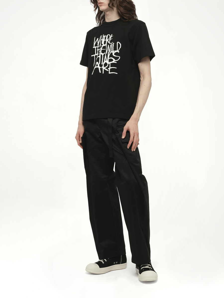 WHERE THE WILD THINGS ARE Logo T-Shirt in Black
