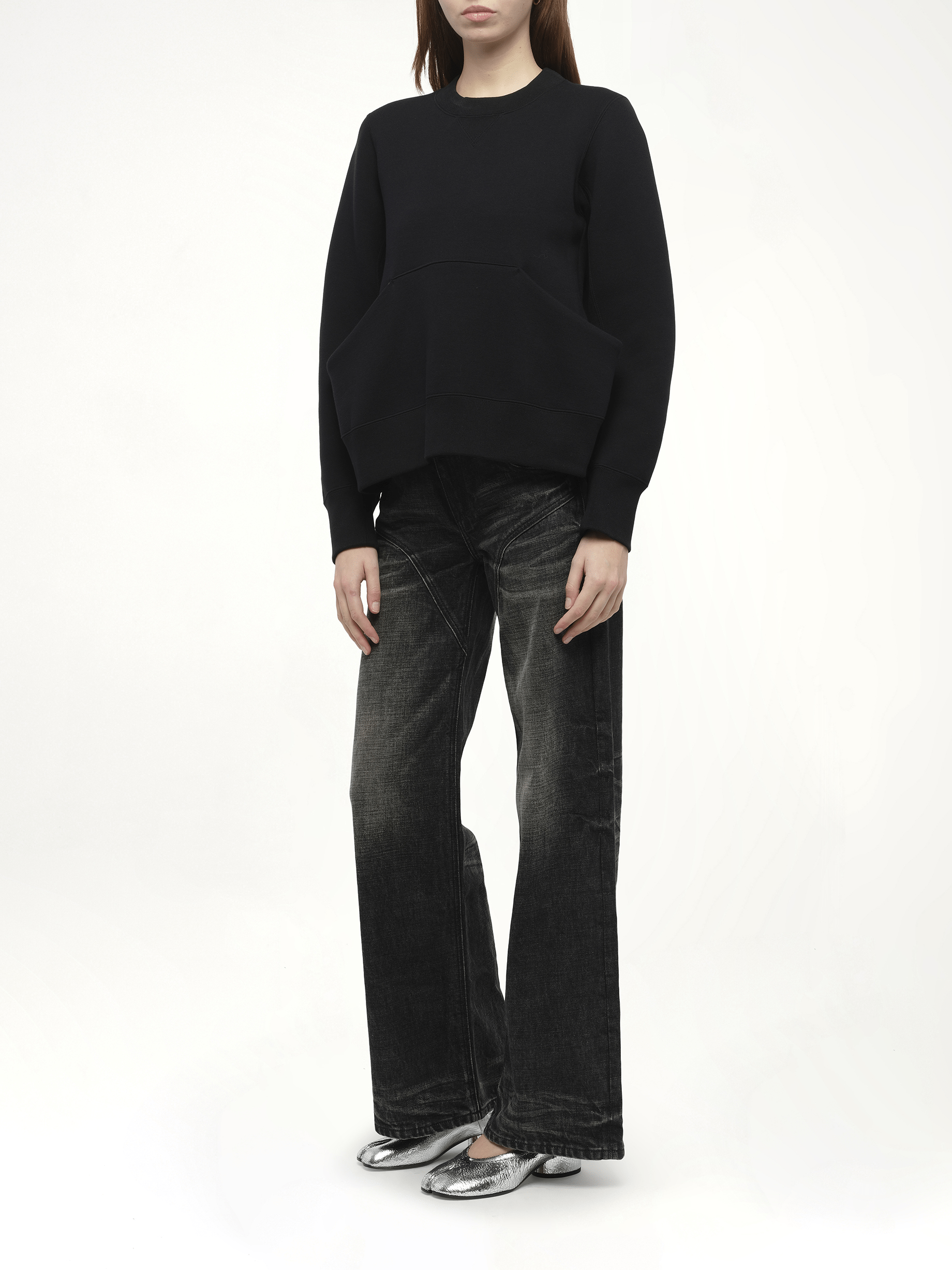 Sponge Sweat Pullover in Black