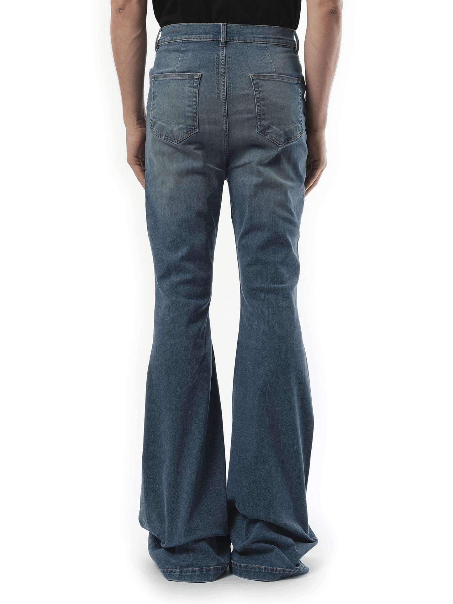 Rick Owens Drkshdw Bolan Bootcut in Washed Indigo