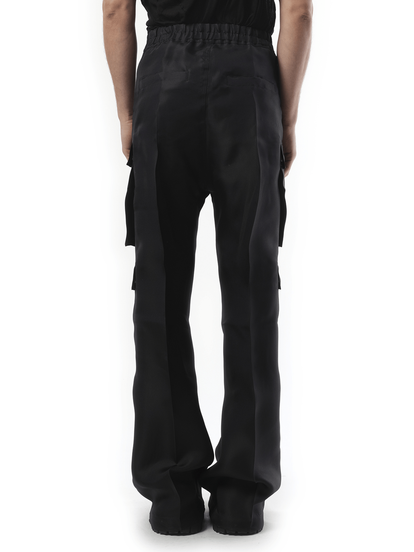 Rick Owens Silk Cargobelas in Black