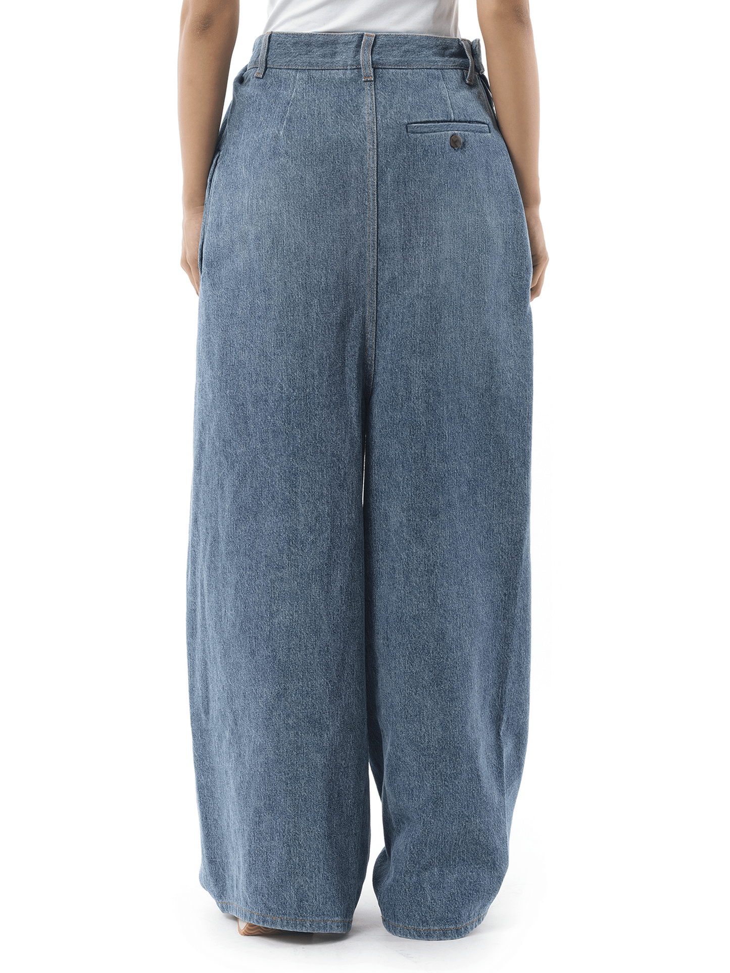 Loewe Draped Jeans AF in Indigo Blue