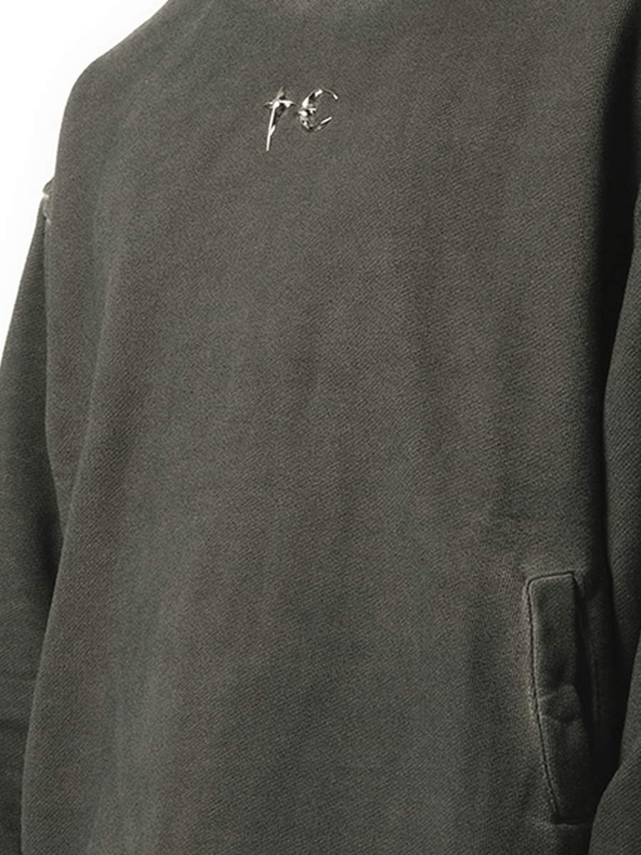 Thug Club Color Emblem Hoodie in Khaki