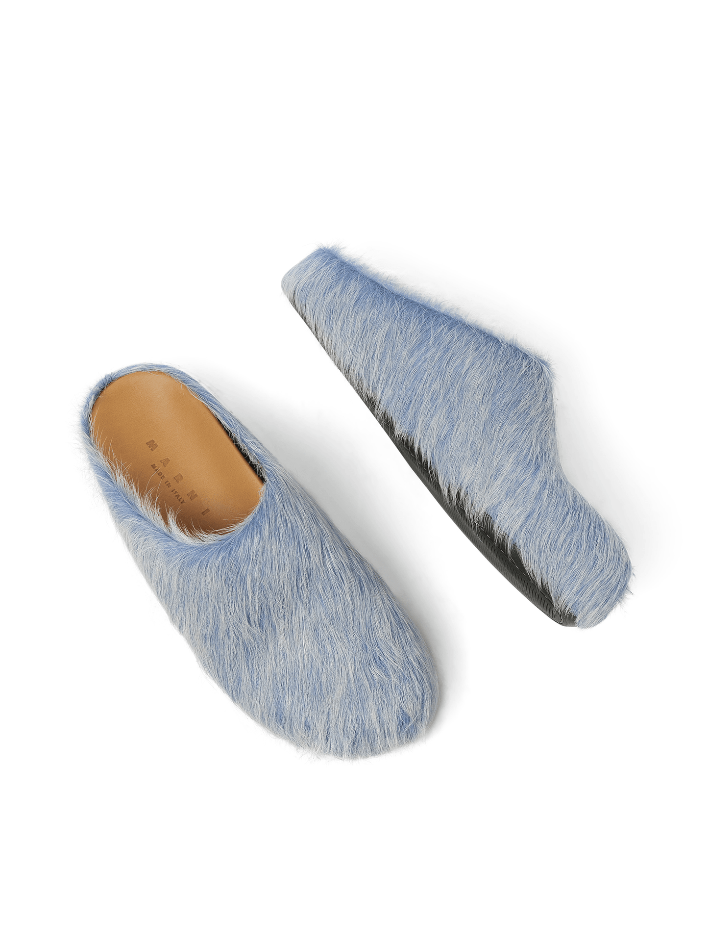 Marni Fussbett Sabot Mule in Blue Lilac