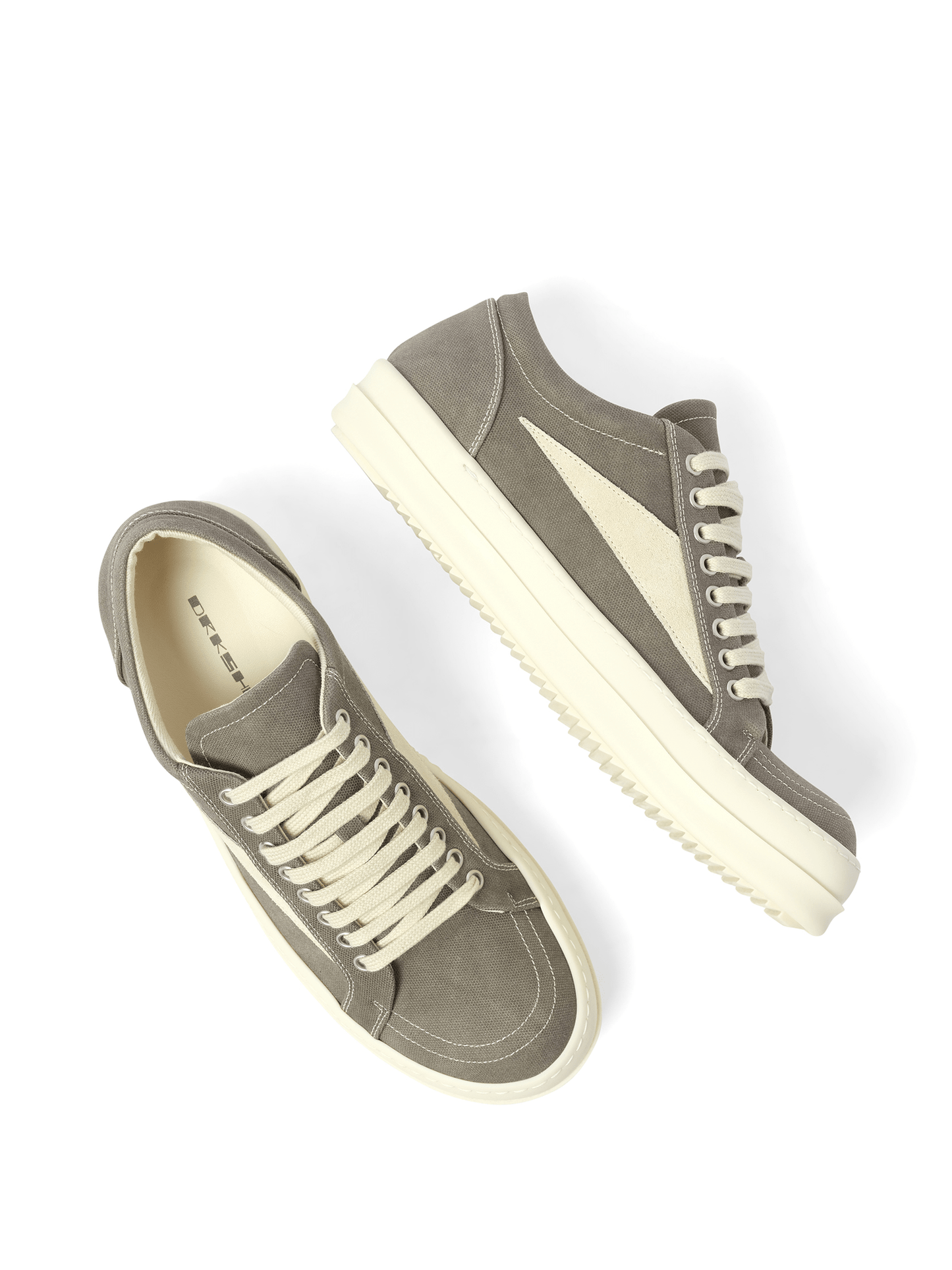 Rick Owens Drkshdw Vintage Sneaks in Dust/Milk