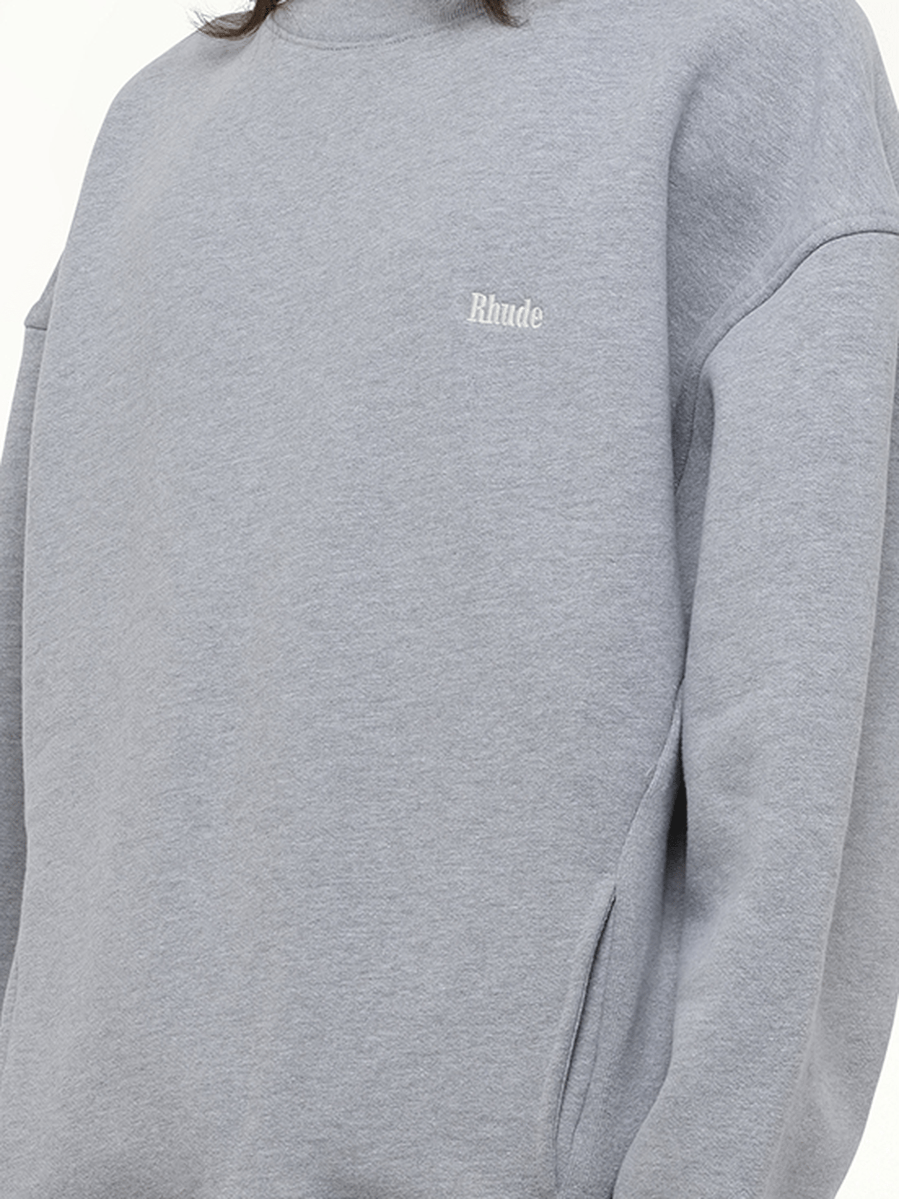 Rhude Classique Sweatshirt in Heather Gray