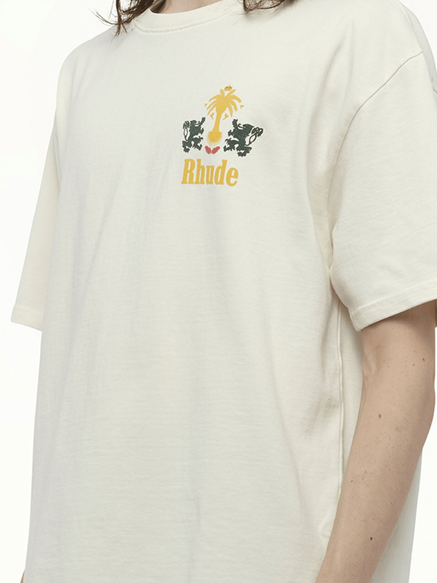 Rhude Rhude Tabaco T-Shirt in Vintage White