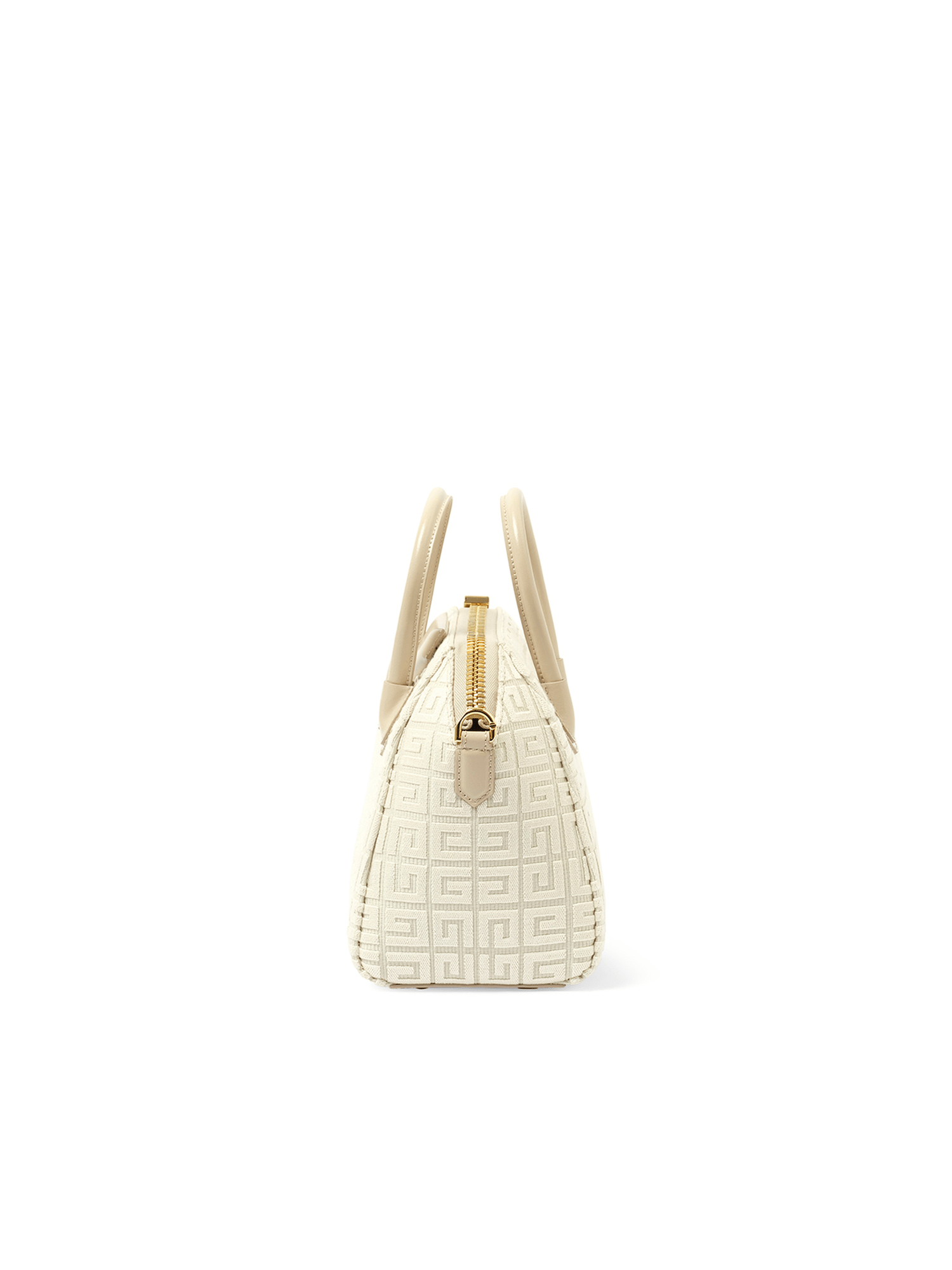 Givenchy Mini Antigona Bag in Monogram Canvas in Natural Beige
