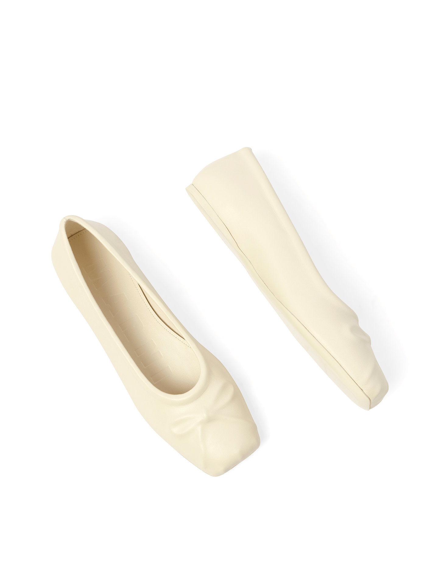Marni Little Bow Ballerina in Limestone