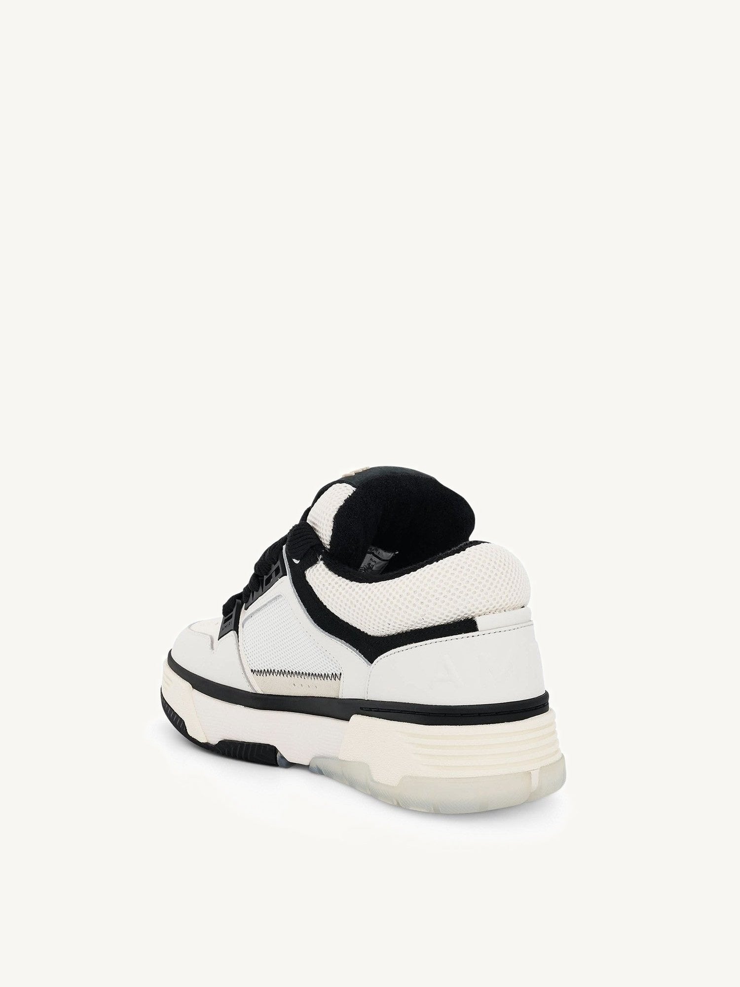 MA-1 Sneaker in White/Black Back View | AMIRI