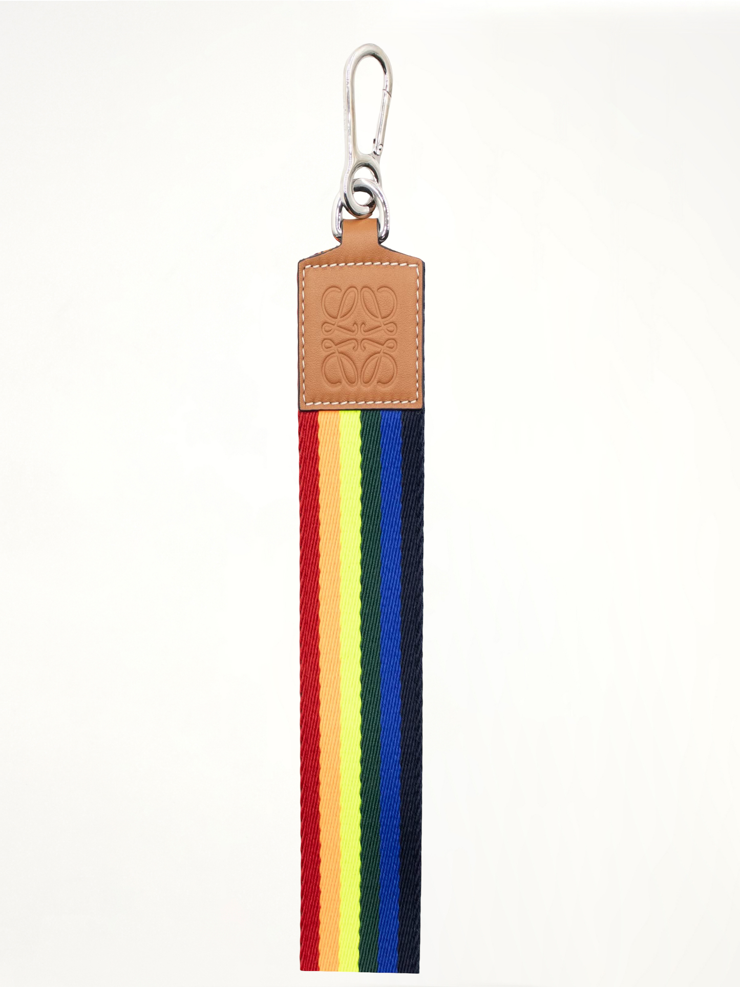 Rainbow Strap in Cotton And Calfskin in Multicolor